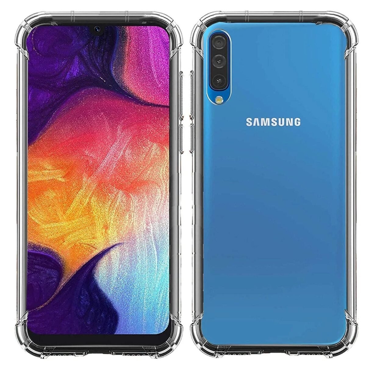 Silicone Samsung Galaxy A70 | Samsung A70S Bumper Back Case | Transparent Cover