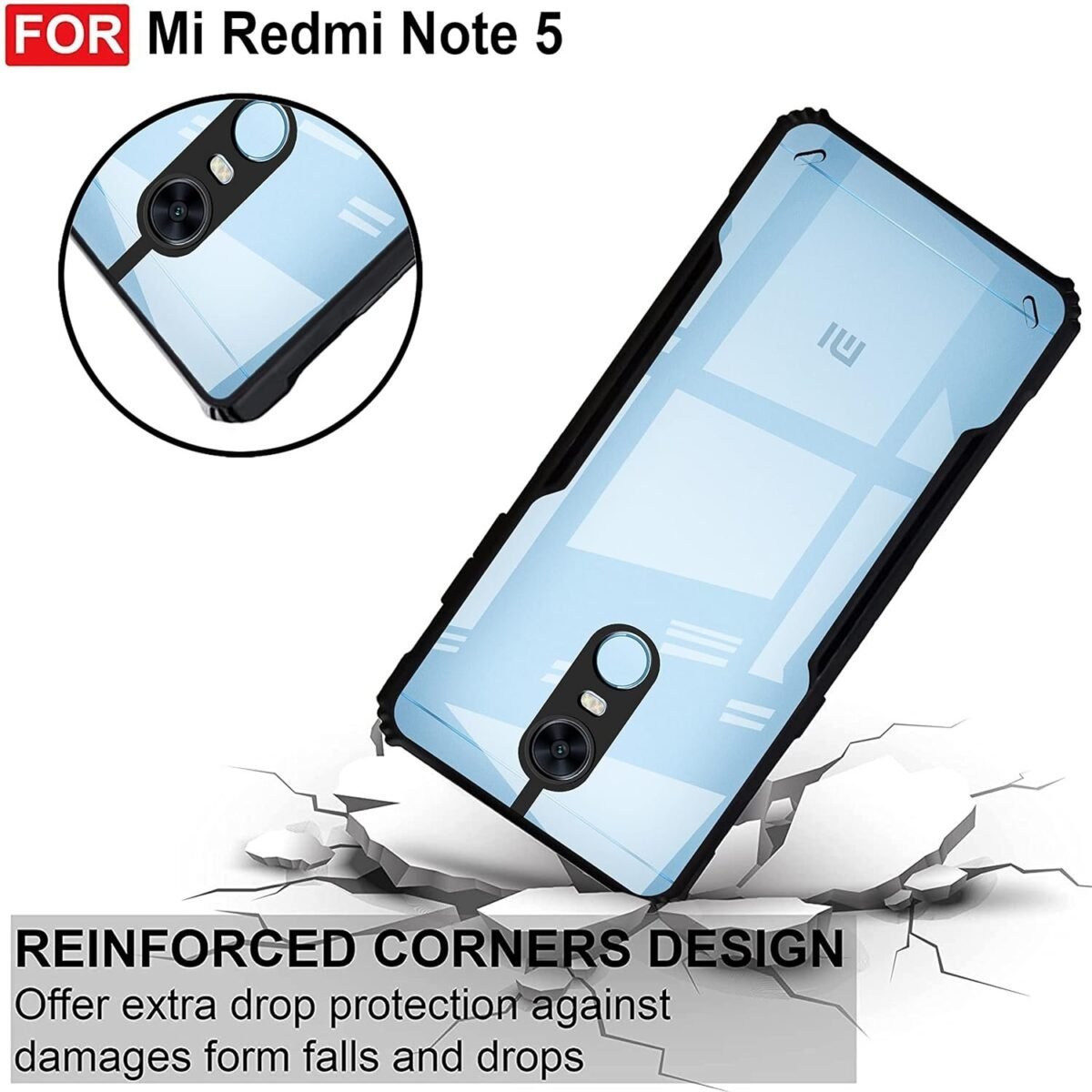 Back Case Cover for Mi Redmi Note 5 | Compatible for Mi Redmi Note 5 Back Case Cover | Clear Case for Mi