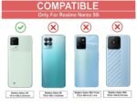 Back Cover for Realme Narzo 50i Back Cover Case - Black Transparent (Eagle)