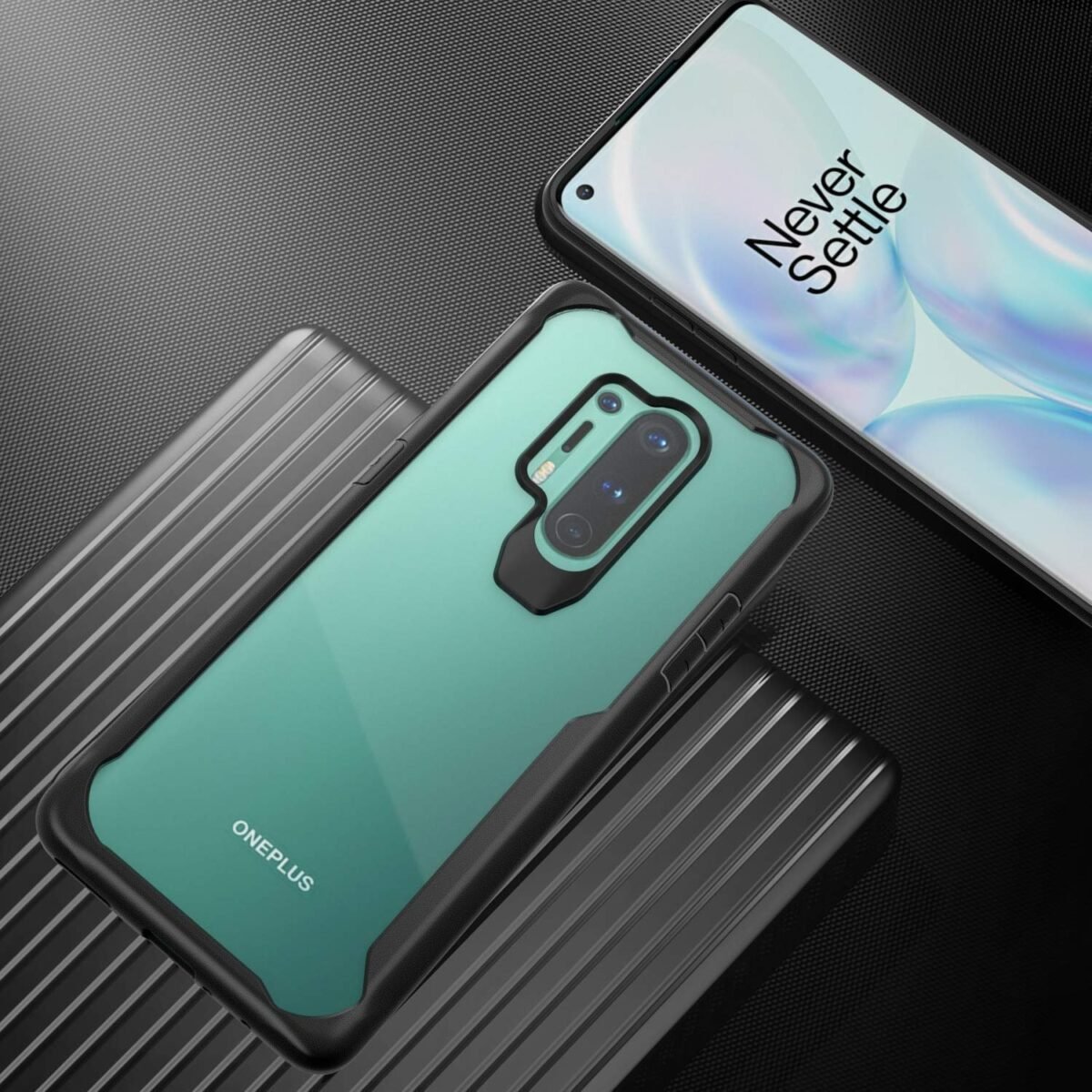 OnePlus 8 Pro (TPU+Plastic_Black) Bumper Case - Eagle