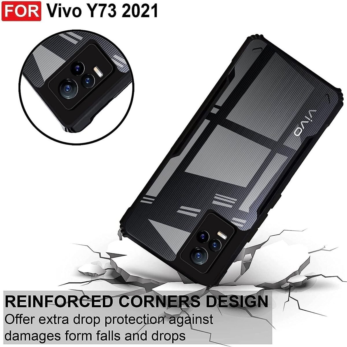 Back Case Cover for Vivo Y73 2021 |  | 360 Degree Back Cover Case - Eagle