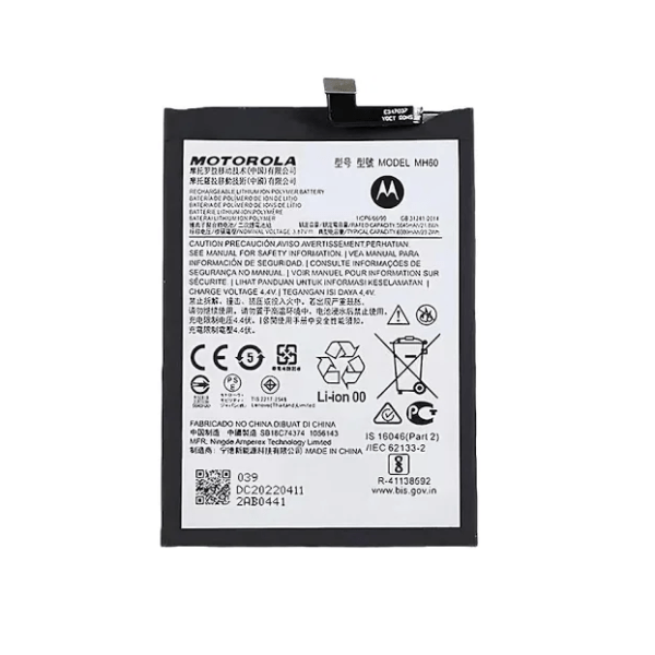 Original MH60 Battery for Motorola Moto G60 / Moto G10 Power Smartphone | Fast Charging Support, 100% Back Up, Guaranteed High Performance