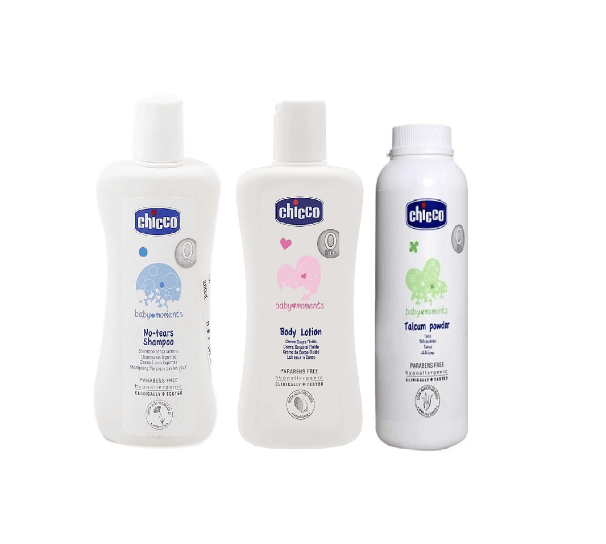Chicco Baby lotion 200ml+Baby Shampoo 200ml+Baby powder 150ml Combo Pack