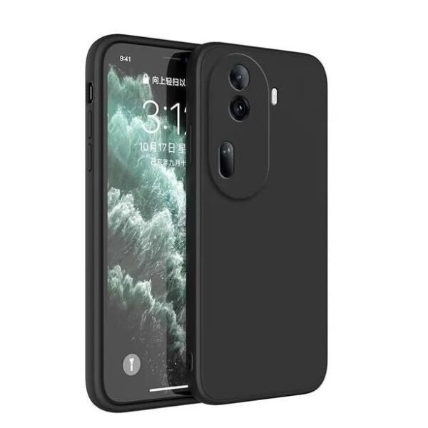 Oppo Reno 11 Back Cover Soft Silicone Shockproof -Black