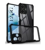 Back Cover Case for Xia Redmi 12 5G (Shockproof with Polycarbonate Clear Panel | Professional Black) Eagle