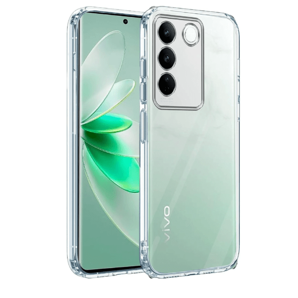 Back Cover for Vivo V27 | Vivo V27 Pro Silicone Clear Shockproof Case (Transparent)