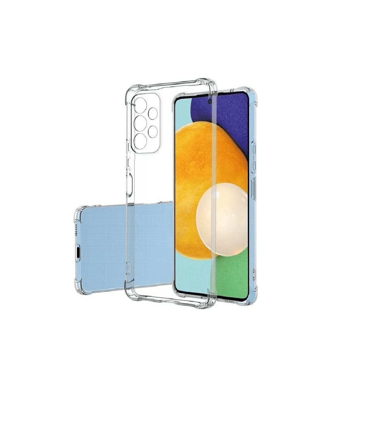 Back Cover Case with Edges Soft Clear TPU with Shockproof Protection for Samsung Galaxy A32 4G - Transparent