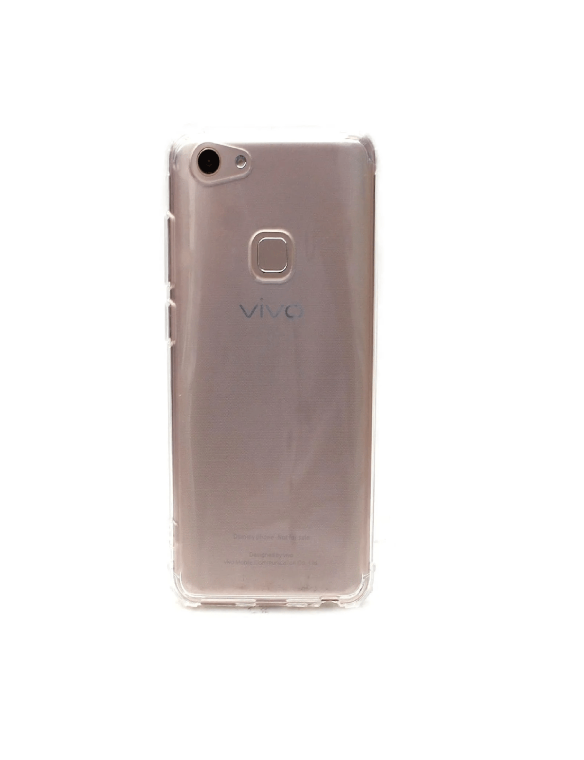 Transparent Bumper Stylish Protective Soft TPU Back Case Cover for Vivo V7 - Transparent