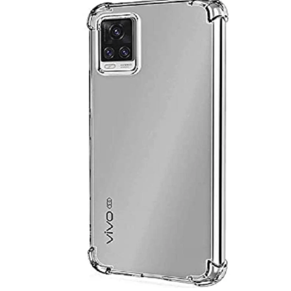 Vivo V21 5G / 4G Back Case Cover Bumper Soft Silicon - Transparent