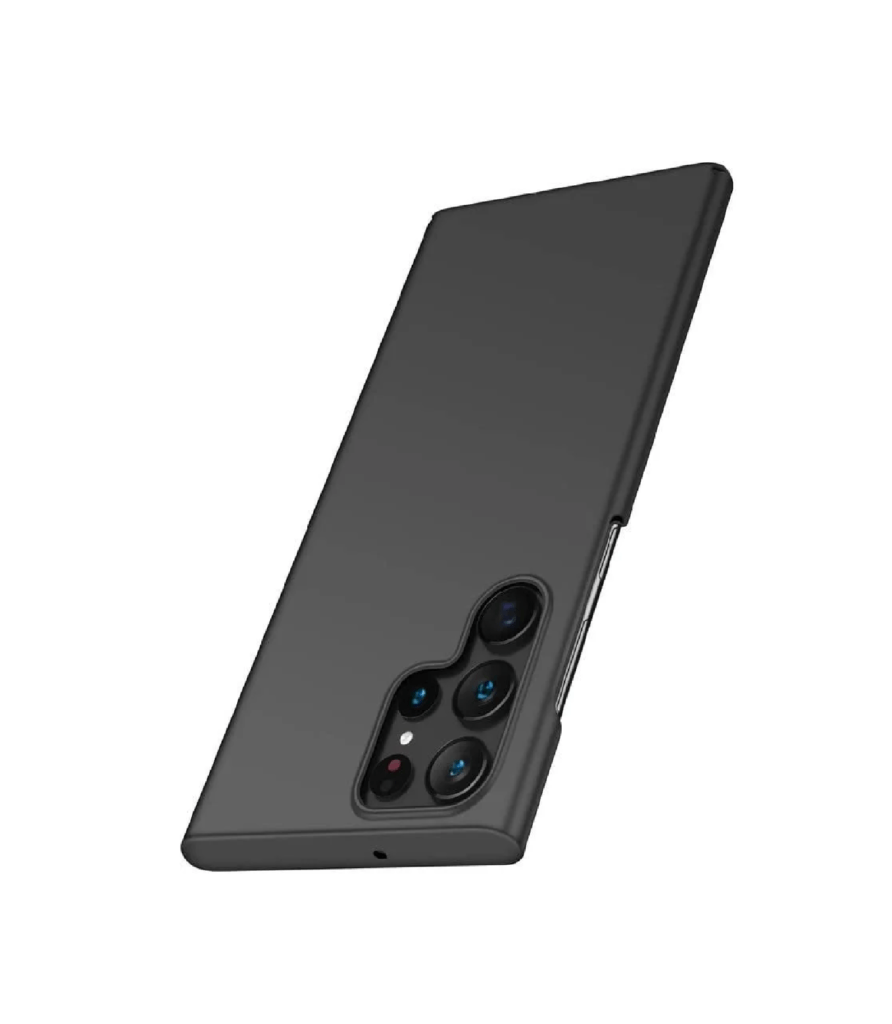 Silicone Back Cover Compatible for Samsung Galaxy S22 Ultra 5G (2022) - Silicone Black