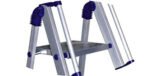Railing Maple 4 Step Light Weight Aluminium Step Ladder 4.2 Ft Heavy Duty Folding Ladder