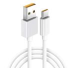 Super VOOC/Superdart Type-C 7 Pin Data Sync Fast Charging Cable Compatible for Realme Phones Upto 6.5Amp (White)