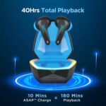boAt Immortal 128 in Ear Earbuds, 40 Hours Playback (Black)