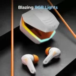boAt Immortal 128 Gaming Earbuds with Super Low Latency, RGB Lights, BEAST Mode, 40 Hours Playback, ENx™ Technology (White Sabre)