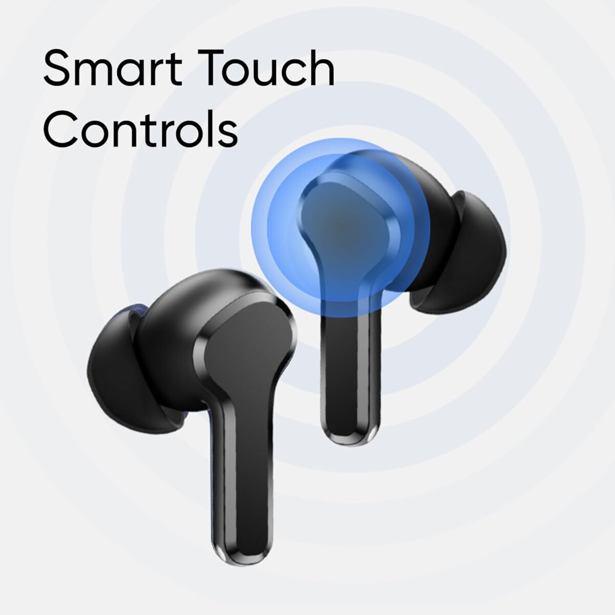realme Buds T110 with Ai Enc for Calls, Upto 38 Hours of Playback and Fast Charging Bluetooth in Ear Headset (Punk Black, True