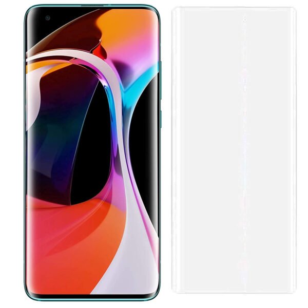 Premium HD+ Curved 9H UV Tempered Glass for OnePlus 12R Edge to Edge Full Coverage Fingerprint and Oil Resistant with Advanced UV Glue And Easy Installation Kit