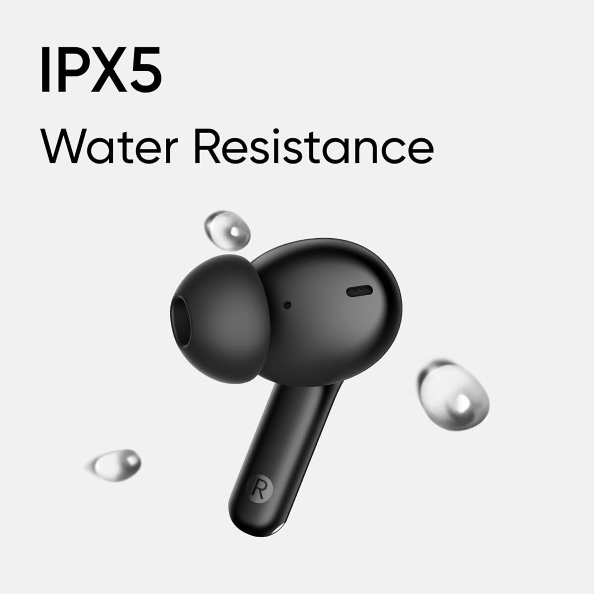 realme Buds T110 with Ai Enc for Calls, Upto 38 Hours of Playback and Fast Charging Bluetooth in Ear Headset (Punk Black, True