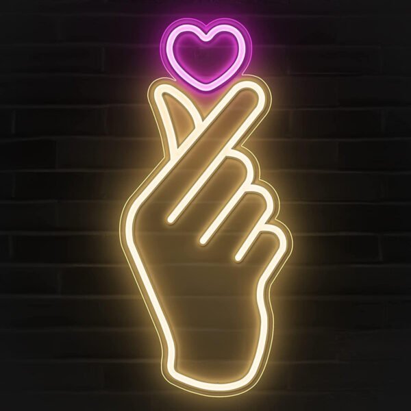 Good Vibes Only Neon Lights for Room Decoration, Pink, 11" X 48