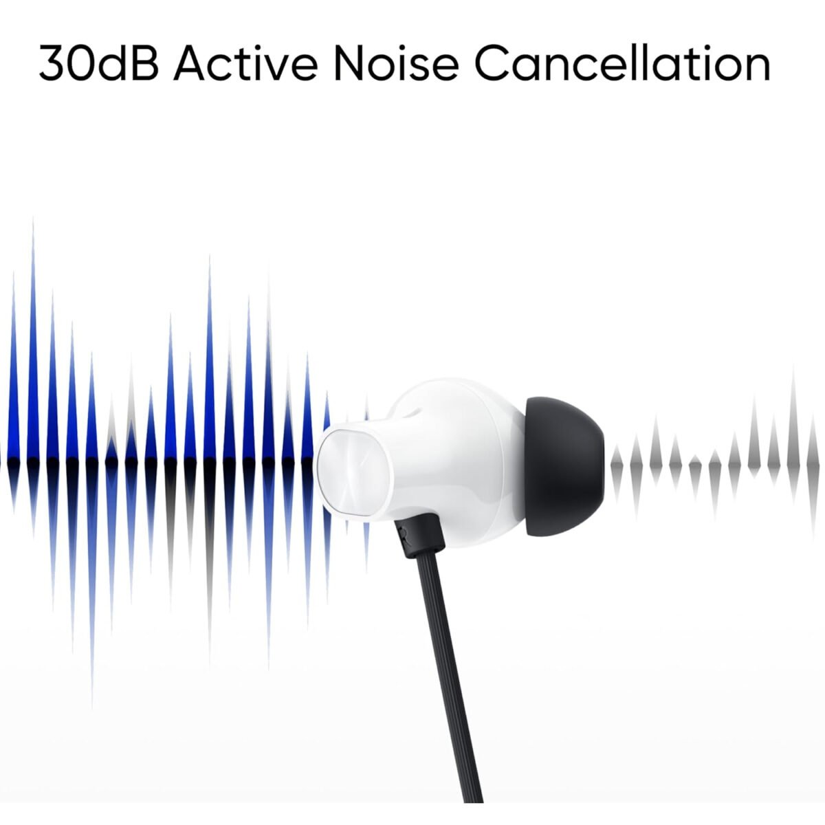realme Buds Wireless 3 in-Ear Bluetooth Headphones,30dB ANC, Spatial Audio,13.6mm Dynamic Bass Driver,Upto 40 Hours Playback,