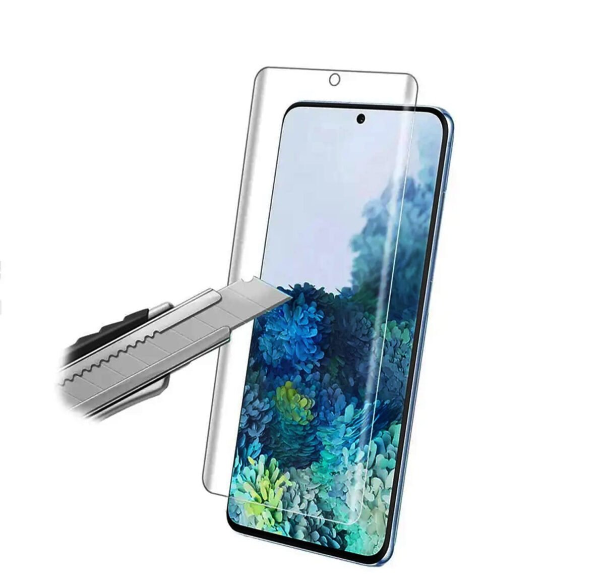 UV Tempered Glass For Samsung Galaxy S21 5G | UV Curved Screen Edge to Edge Protect Your Smartphone Screen Easy Installation Kit, Pack -1