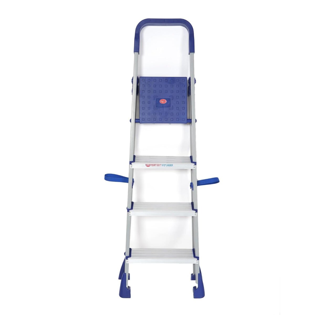 5 Step Ladder | Ladder for Home 5 Step Foldable | Aluminum Ladder for Home | Foldable ldder| Anti-Skid Shoes | Edge Guards | Nishika Pro 5 Steps (Silver & Blue)