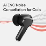 realme Buds T110 with Ai Enc for Calls, Upto 38 Hours of Playback and Fast Charging Bluetooth in Ear Headset (Punk Black, True