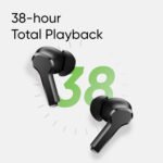 realme Buds T110 with Ai Enc for Calls, Upto 38 Hours of Playback and Fast Charging Bluetooth in Ear Headset (Punk Black, True