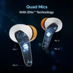 boAt Immortal 128 Gaming Earbuds with Super Low Latency, RGB Lights, BEAST Mode, 40 Hours Playback, ENx™ Technology (White Sabre)