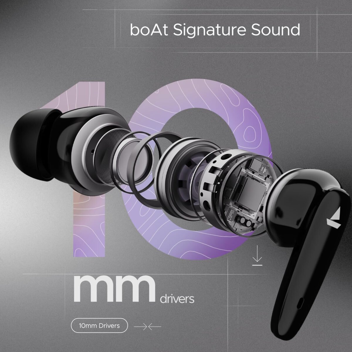 boAt Airdopes 161 Pro in Ear Earbuds, Wireless Earbuds with 50 Hours Playback ( Black )