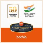 Bathla Advance Carbon - 6 Step Foldable Aluminium Ladder with Scratch Resistant Smart Platform and Sure-Hinge Technology (Orange)