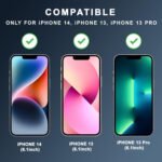 iPhone 14 / iPhone 13 / iPhone 13 Pro Privacy Tempered Glass | True 28°Anti Spy | Anti-Peep Screen Protector Tempered Glass (Black)
