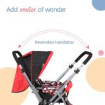 LuvLap Baby Stroller/Pram for 0 to 3 Years, New Born/Toddler/Kid, 5 Point Safety Harness, Adjustable backrest, 360°