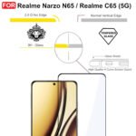 Realme Narzo N65 / Realme C65 (5G) Tempered Glass | Screen Protector Full HD Quality Tempered Glass (Black)