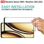 Realme Narzo N65 / Realme C65 (5G) Tempered Glass | Screen Protector Full HD Quality Tempered Glass (Black)