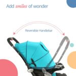 LuvLap baby stroller, Pram for baby with 5 point safety harness, Spacious Cushioned seat with Multi level seat recline,