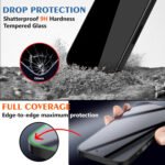iPhone 14 / iPhone 13 / iPhone 13 Pro Privacy Tempered Glass | True 28°Anti Spy | Anti-Peep Screen Protector Tempered Glass (Black)