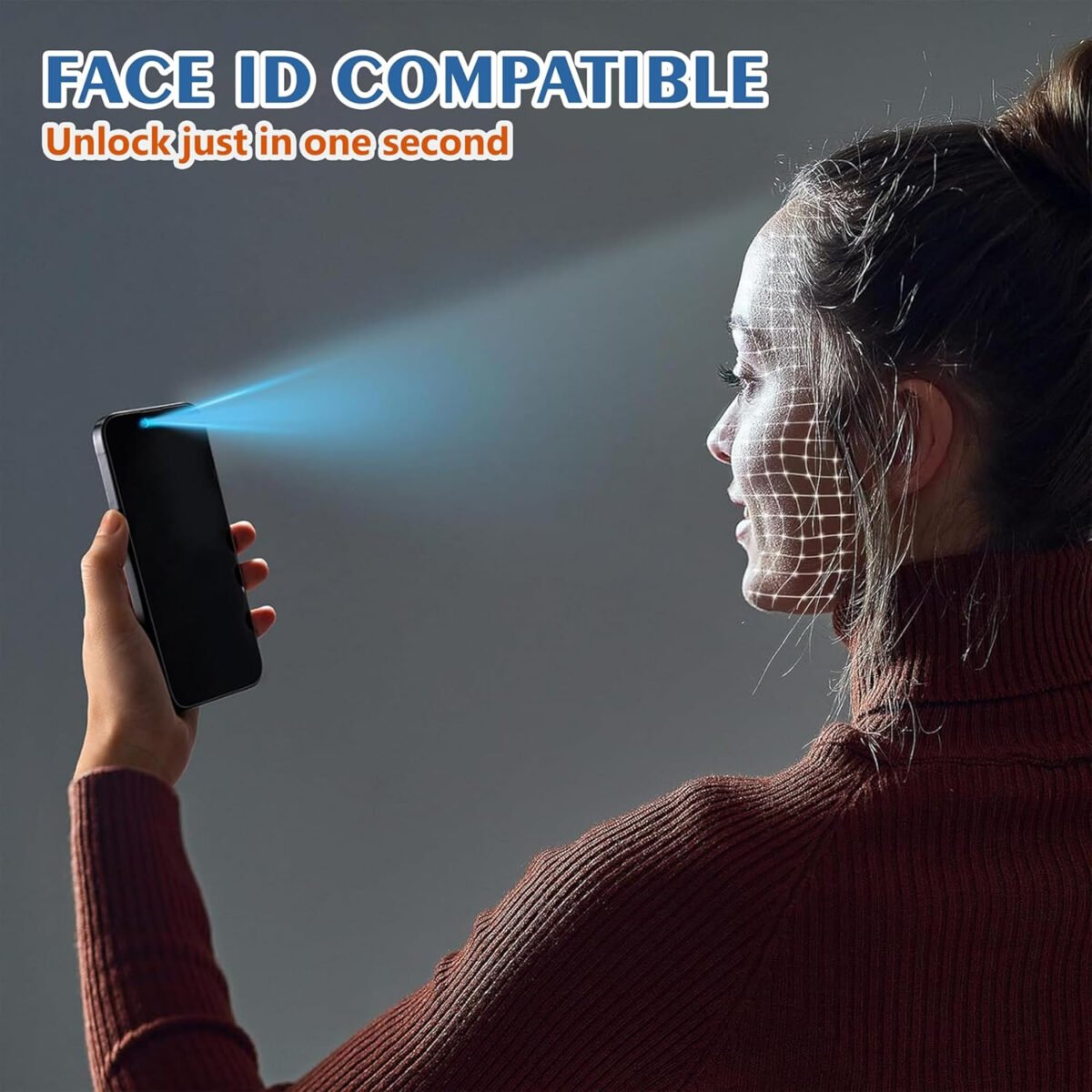 iPhone 14 / iPhone 13 / iPhone 13 Pro Privacy Tempered Glass | True 28°Anti Spy | Anti-Peep Screen Protector Tempered Glass (Black)