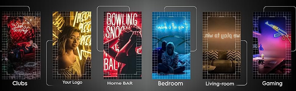 neonlights wall light signs decor bedroom shop gamingroom flashing led homebar club salon disco