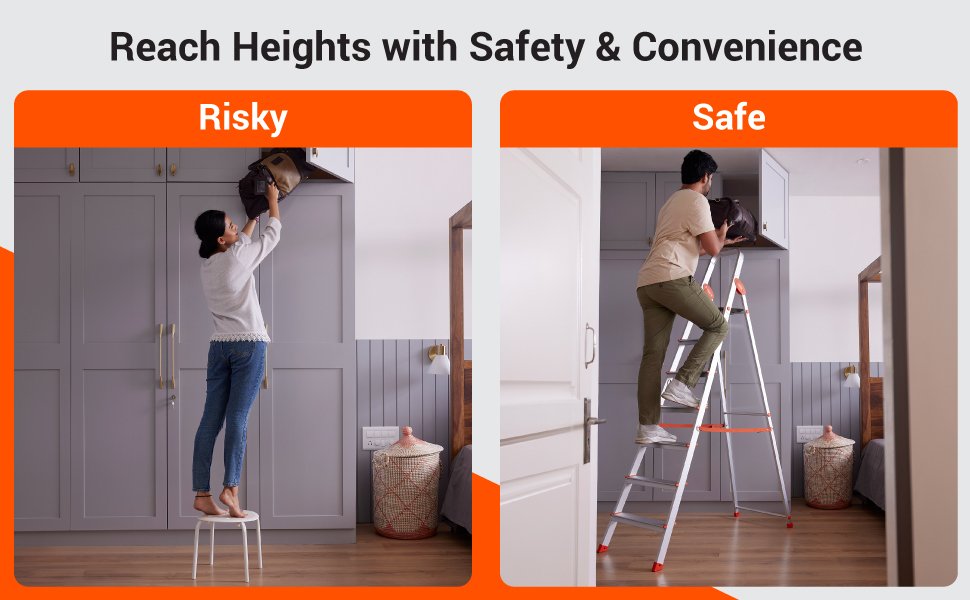 Ladder for home, Aluminium Ladder, Sidi, Bathla Ladder, Bathla Stepladder, Stepladder for home