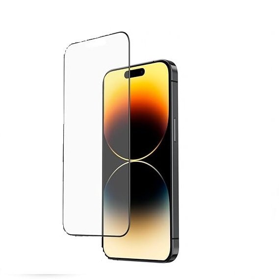 Matte Gaming Tempered Glass For iPhone 15 pro Edge to Edge Anti-Glare Screen Protector Guard Military Grade Shatterproof (Pack of 1)