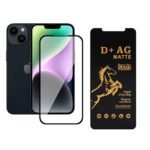 D+ Oil Resistant Anti Fingerprint Full Glue Edge to Edge Matte screen guard gaming tempered glass for Apple iPhone 14 Pro Max (Pack Of 1)
