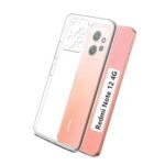 Crystal Clear Case for MI, Redmi, Xiaomi Note 12 4G Transparent Back Cover, Shockproof, Scratch-Resistant, Slim Fit Design
