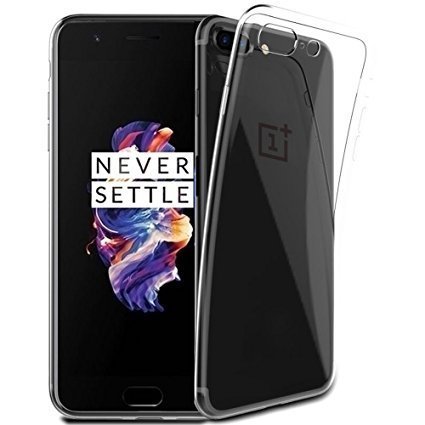 One Plus 5 Transparent Back Cover Soft CASE