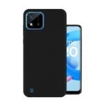 Silicone Rubber Case Case Back Cover for Realme C11 2021 - Black