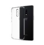 Silicone, Thermoplastic Polyurethane Anti Dust Plug Mobile Cover (Soft & Flexible Back case) for OnePlus 7, Clear
