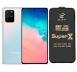 Premium Edge to Edge Super X Tempered Glass Screen Protector for Samsung Galaxy S10 lite (Black) Pack of 2