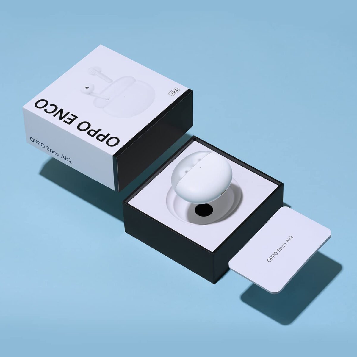 OPPO Enco Air 2 Bluetooth Truly Wireless in Ear Earbuds with Mic - White