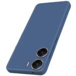 Back Cover for Vivo V29e 5G| Camera Bump Protection | Matte Soft Silicon Flexible | Shock Proof Rubberised Back Case Cover for Vivo V29e 5G (Blue)