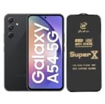 Super X Tempered Glass Screen Protector for Samsung Galaxy A73 5G - Pack of 2 (Black)