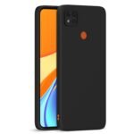 Mi Redmi 10A / Redmi 9 / Redmi 9C / 9 Activ/Poco C31 Back Cover Soft Matte Liquid Silicone TPU | Camera Protection | Shockproof Slim Back Case (Black)
